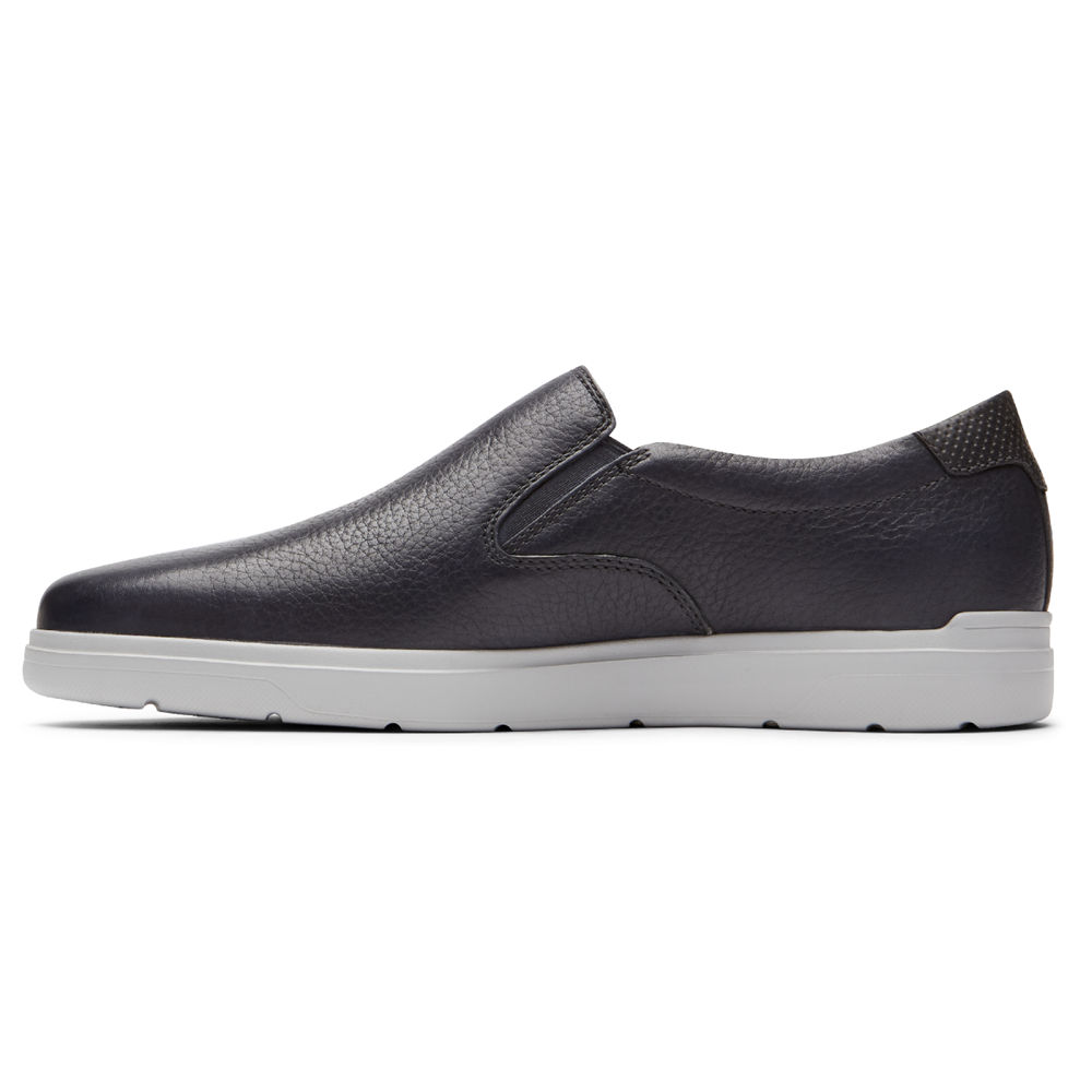 Zapatillas Rockport Hombre Mexico - Total Motion Lite Slip-On Negros - RTQXY3617